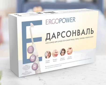 Дарсонваль Ergopower ER-804 4 насадки - 3